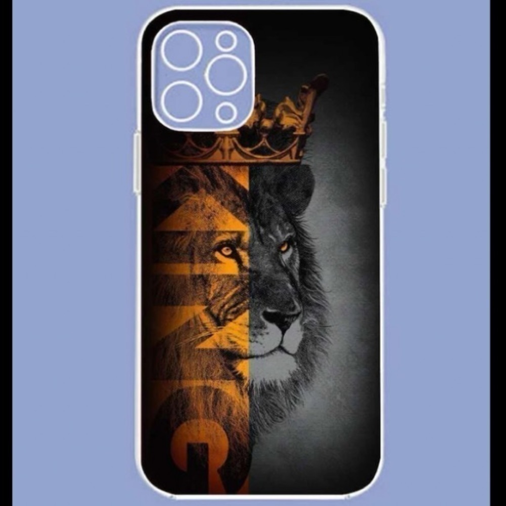NEW!! Lion Black iPhone Case 11/12/12Pro Max - Picture 2 of 4
